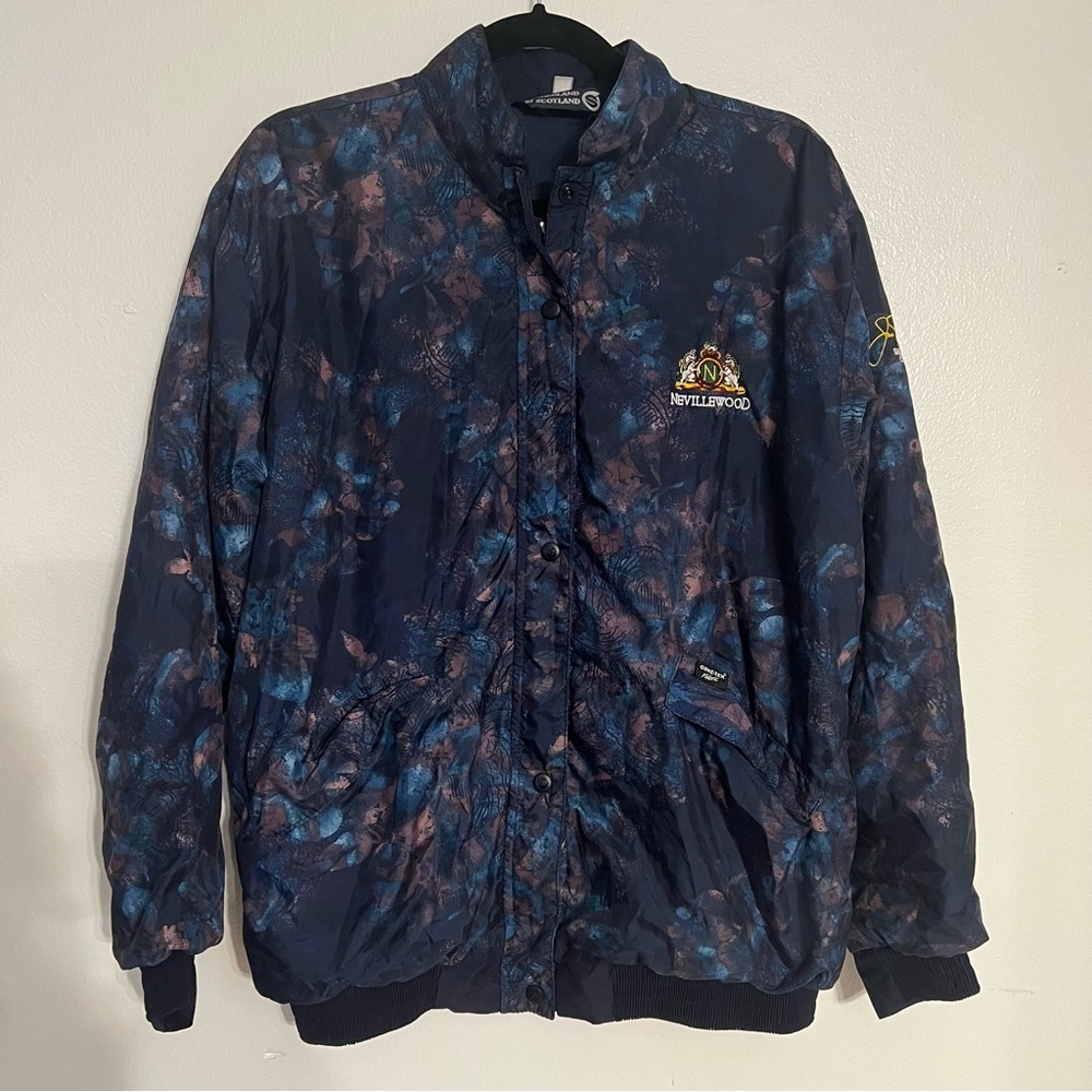Sunderland Of Scotland Nevillewood Galaxy Print Zip Snap Jacket M